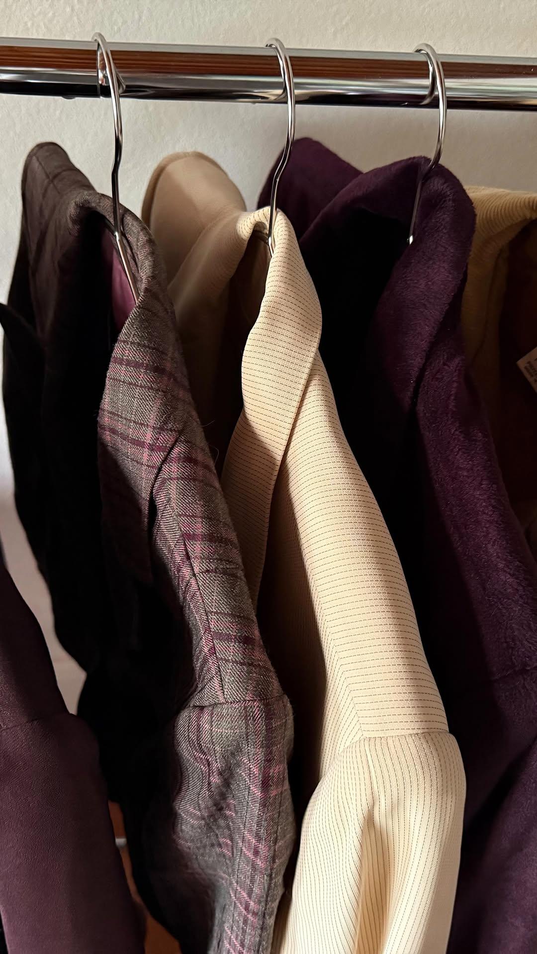 Vintage jackets on hangers — Slow Curation Melbourne